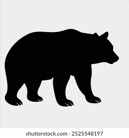 Grizzly Bear vector art illustration.