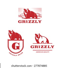 grizzly bear vintage logo