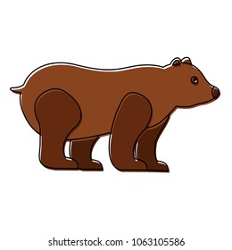grizzly bear wild icon