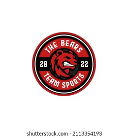 Grizzly Bears Team Sports Team Logo Template Vector