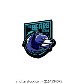 Grizzly Bears Team Sports Team Logo Template Vector