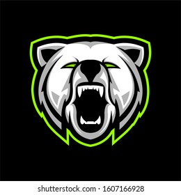 Grizzly Esport Gaming Mascot Logo Vector Stock Vector (Royalty Free ...