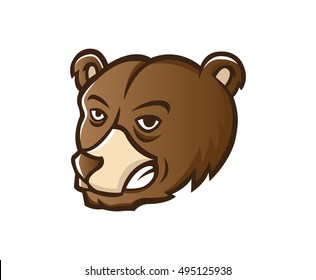 GRIZZLY HEAD MASCOT