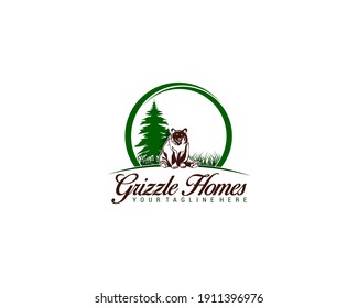 GRIZZLY HOMES VECTOR LOGO DESIGN 2