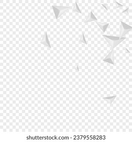 Vector transparente de fondo de color de fondo de color mareado. Mosaico De Geometría De Polígono. Tarjeta gradiente de escala de grises. Concepto fractal. Pancarta del Triángulo de Plata.