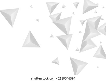 Grizzly Polygon Hintergrund, weißer Vektorgrafik. Stilvorlage wird ausgeblendet. Hoar Realistic Card. Origami Light. Silver Crystal Design.