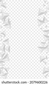 Vector Transparente De Fondo Grizzly Shard. Ilustración de concepto de elemento. Pancarta gris 3d. Belleza triangular. Tarjeta de polígono plateado.