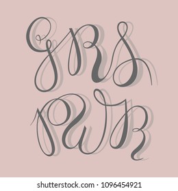 GRL PWR - Girl power vector