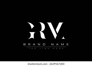 GRM abstract letter logo design. This logo is designed by three abstract letters.