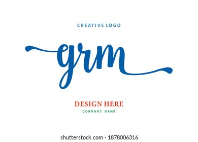 GRM lettering logo is simple, easy to understand and authoritative