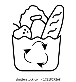 groceries icon vector from gastronomy collection collection