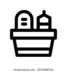 Groceries icon. vector line icon for your website, mobile, presentation, and logo design.