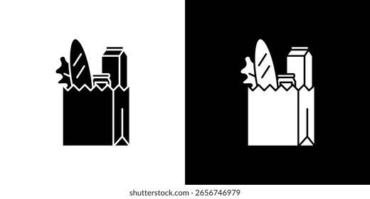 Gráficos escalables del Vector del icono de los comestibles