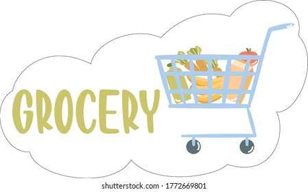 Grocery Allday stickers. Digital stickers