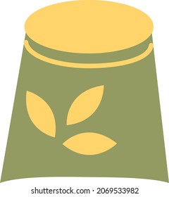 Grocery bag, illustration, vector, on a white background.