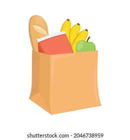 Signo de la bolsa de la compra Ilustración del icono Emoji. Símbolo de vectores de supermercado Emoticon Diseño Clip Art Signo Comic Estilo.