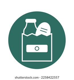 grocery bag  Vector Icon which can easily modify or edit


