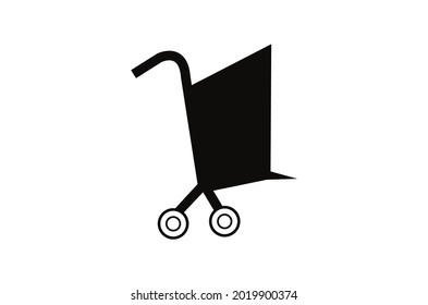 grocery basket icon, cart icon template