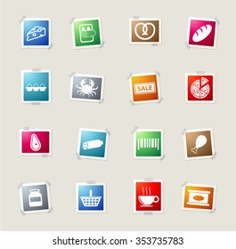 Grocery card icons for web
