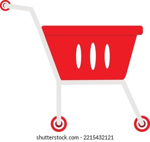 Grocery cart. icon Vector graphics