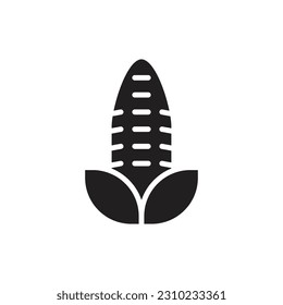 Grocery Corn Filled Icon Vector Illustration