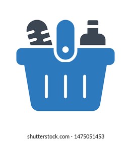 grocery glyph colour vector icon