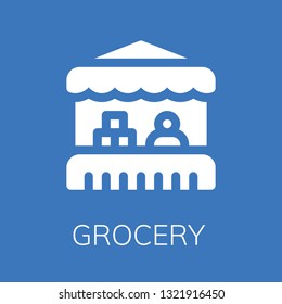  Grocery icon. Editable  Grocery icon for web or mobile.