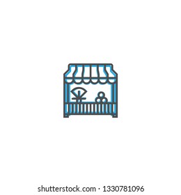 grocery icon line design. Business icon vector illustration design