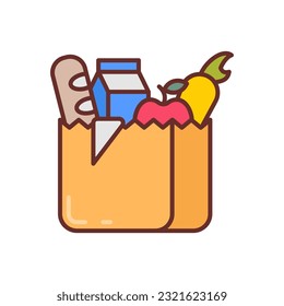 Lebensmittelsymbol in Vektorgrafik. Illustration