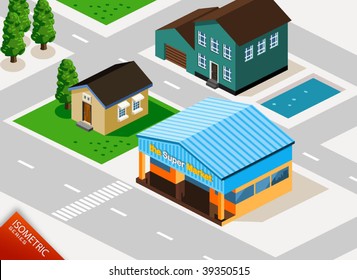 Grocery Isometric