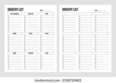 plantilla de lista de compras, lista de compras