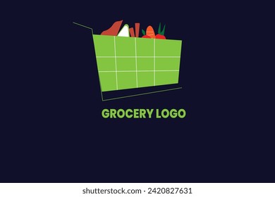 grocery logo design, logo design
