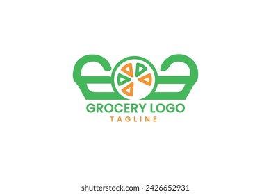   grocery logo design template vector  