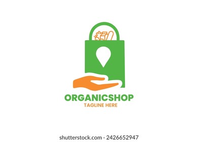   grocery logo design template vector  