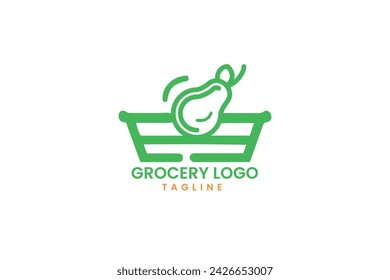   grocery logo design template vector  