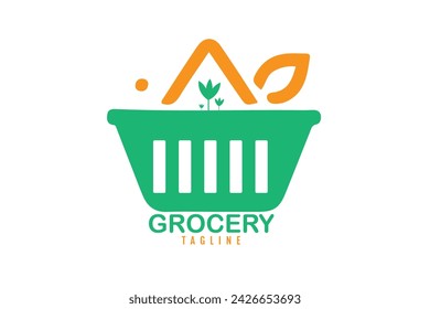 grocery logo design template vector 