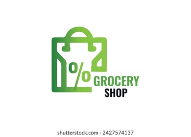 grocery logo design template vector 