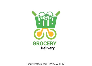 grocery logo design template vector 