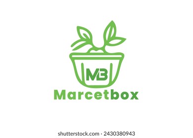 grocery logo design template vector