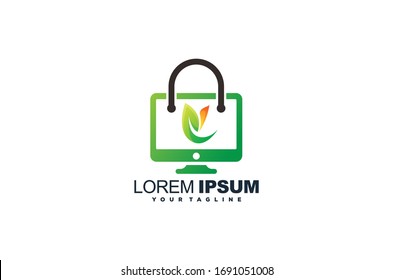 grocery logo design vector template 