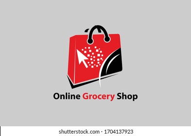 grocery logo design vector template