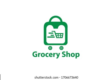 Grocery Logo Design Vector Template Stock Vector (Royalty Free ...