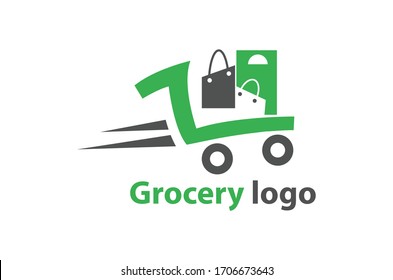 grocery logo design vector template