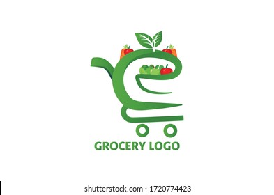 Grocery Logo Design Vector Template 