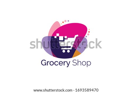 grocery logo design  vector template
