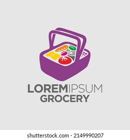 a grocery logo in a shopping bag