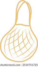 Bolsa de red de comestibles Ilustración vectorial