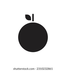 Ilustración de vectores de iconos rellenos de naranja de la tienda