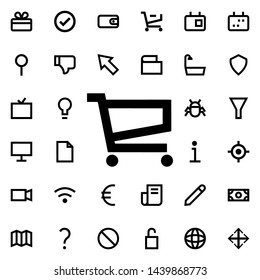 grocery shopping icon. Universal set of web for website design and development, app development