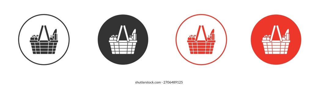 Grocery shopping icon. web vector design